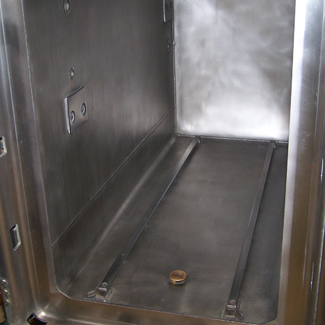 Sterilizer unit after cleaning.