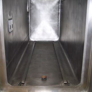 Sterilizer unit after cleaning.